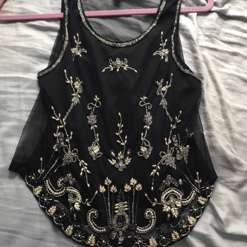 Beaded mesh tank
